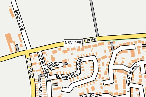 NR31 9EB map - OS OpenMap – Local (Ordnance Survey)