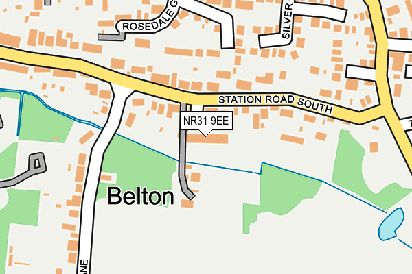 NR31 9EE map - OS OpenMap – Local (Ordnance Survey)