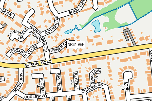 NR31 9EH map - OS OpenMap – Local (Ordnance Survey)