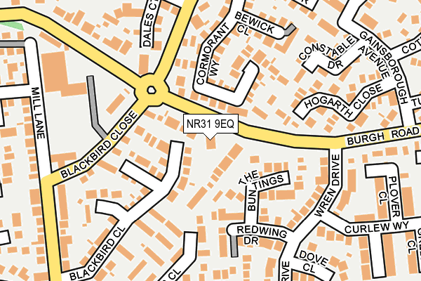 NR31 9EQ map - OS OpenMap – Local (Ordnance Survey)