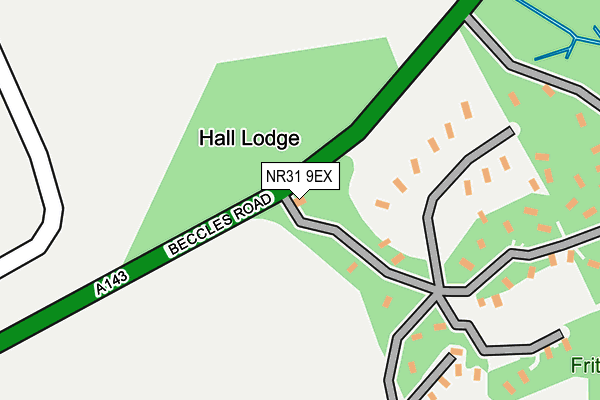 NR31 9EX map - OS OpenMap – Local (Ordnance Survey)