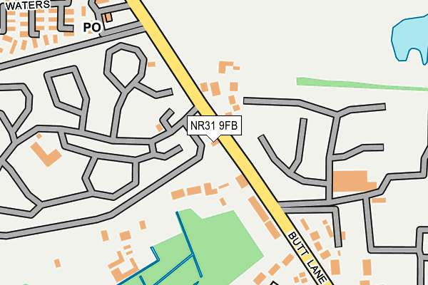 NR31 9FB map - OS OpenMap – Local (Ordnance Survey)