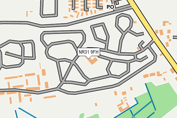 NR31 9FH map - OS OpenMap – Local (Ordnance Survey)