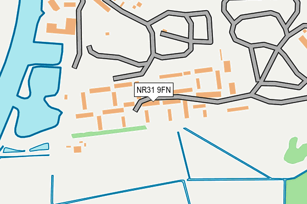 NR31 9FN map - OS OpenMap – Local (Ordnance Survey)