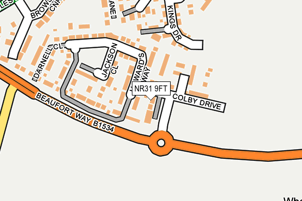 NR31 9FT map - OS OpenMap – Local (Ordnance Survey)