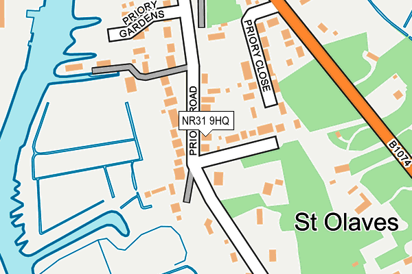 NR31 9HQ map - OS OpenMap – Local (Ordnance Survey)