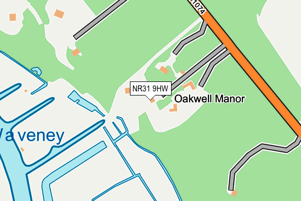 NR31 9HW map - OS OpenMap – Local (Ordnance Survey)