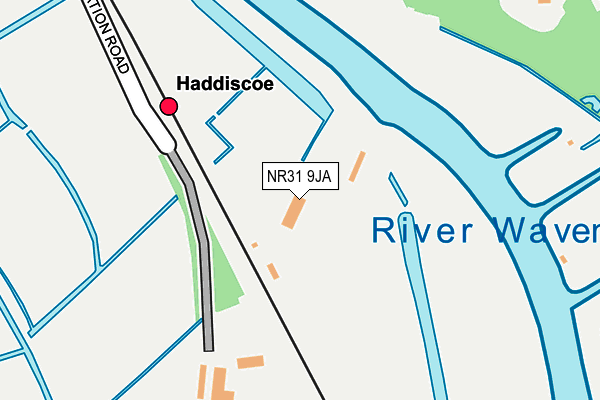 NR31 9JA map - OS OpenMap – Local (Ordnance Survey)