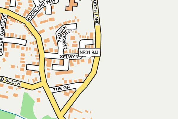 NR31 9JJ map - OS OpenMap – Local (Ordnance Survey)