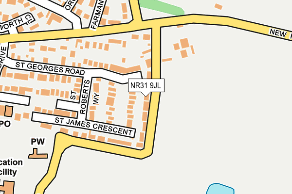 NR31 9JL map - OS OpenMap – Local (Ordnance Survey)