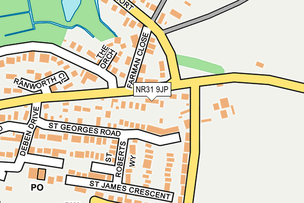 NR31 9JP map - OS OpenMap – Local (Ordnance Survey)