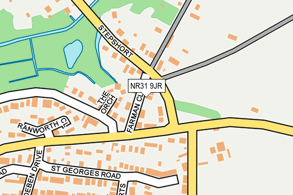 NR31 9JR map - OS OpenMap – Local (Ordnance Survey)