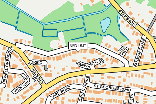 NR31 9JT map - OS OpenMap – Local (Ordnance Survey)
