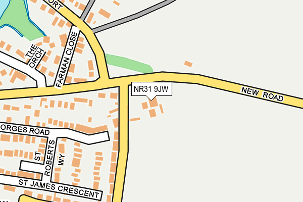 NR31 9JW map - OS OpenMap – Local (Ordnance Survey)
