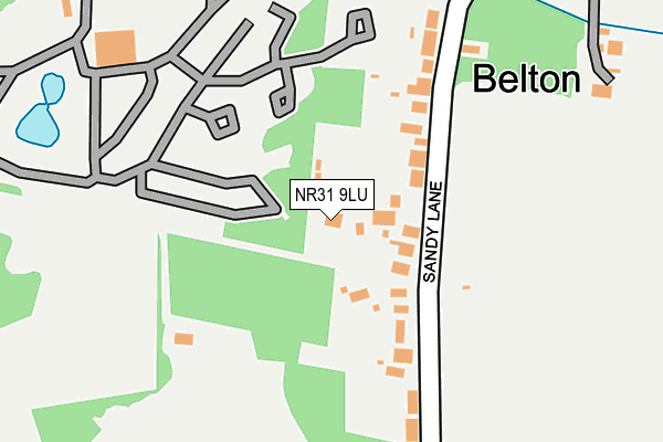 NR31 9LU map - OS OpenMap – Local (Ordnance Survey)