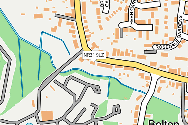 NR31 9LZ map - OS OpenMap – Local (Ordnance Survey)