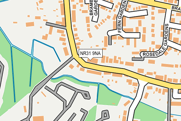 NR31 9NA map - OS OpenMap – Local (Ordnance Survey)