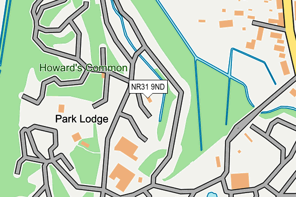 NR31 9ND map - OS OpenMap – Local (Ordnance Survey)