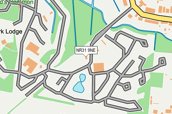 NR31 9NE map - OS OpenMap – Local (Ordnance Survey)