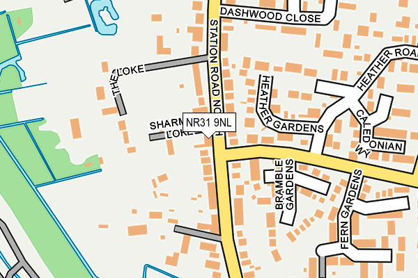 NR31 9NL map - OS OpenMap – Local (Ordnance Survey)