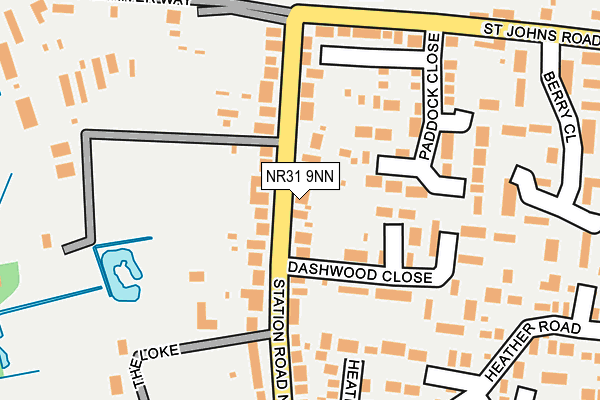NR31 9NN map - OS OpenMap – Local (Ordnance Survey)