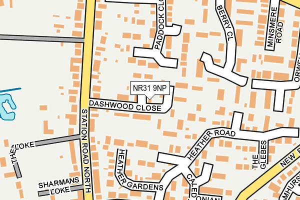 NR31 9NP map - OS OpenMap – Local (Ordnance Survey)