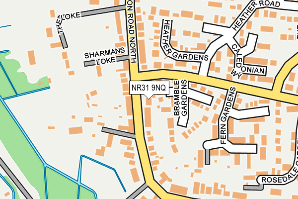 NR31 9NQ map - OS OpenMap – Local (Ordnance Survey)