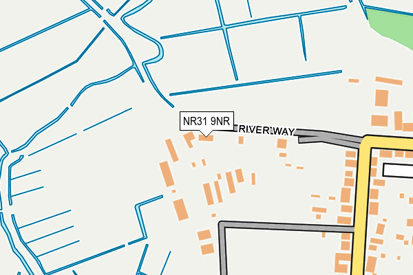 NR31 9NR map - OS OpenMap – Local (Ordnance Survey)