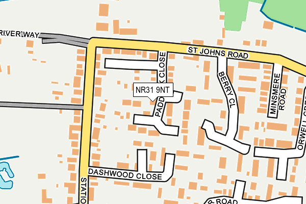 NR31 9NT map - OS OpenMap – Local (Ordnance Survey)