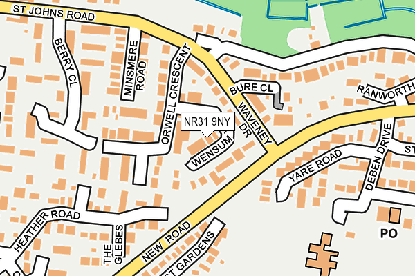 NR31 9NY map - OS OpenMap – Local (Ordnance Survey)