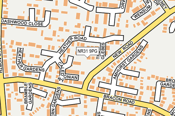 NR31 9PG map - OS OpenMap – Local (Ordnance Survey)