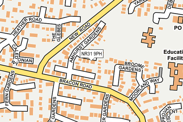 NR31 9PH map - OS OpenMap – Local (Ordnance Survey)