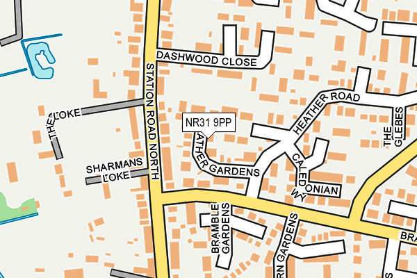NR31 9PP map - OS OpenMap – Local (Ordnance Survey)