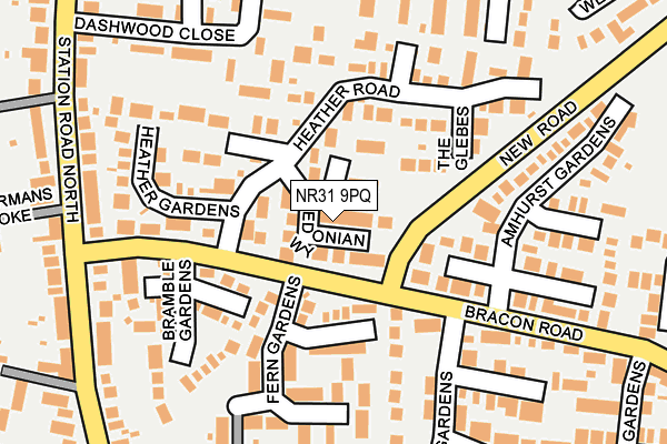 NR31 9PQ map - OS OpenMap – Local (Ordnance Survey)