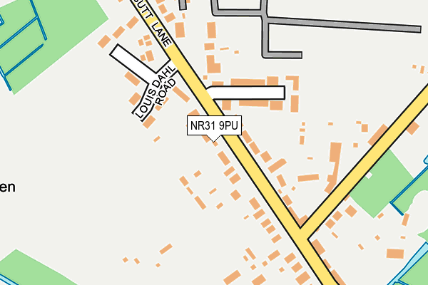 NR31 9PU map - OS OpenMap – Local (Ordnance Survey)