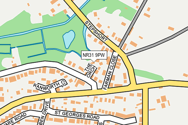 NR31 9PW map - OS OpenMap – Local (Ordnance Survey)