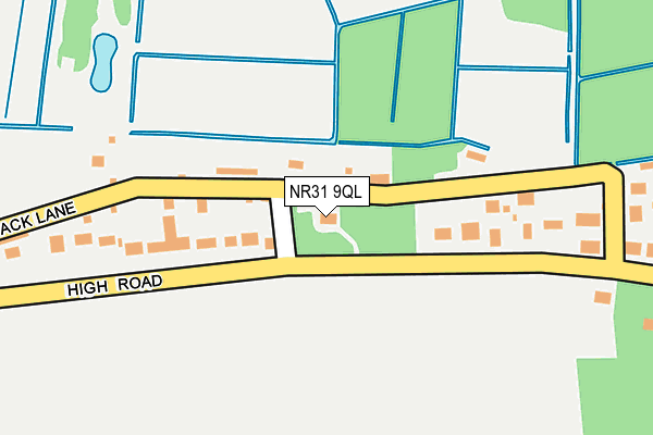 NR31 9QL map - OS OpenMap – Local (Ordnance Survey)