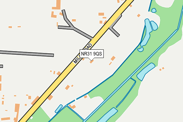 NR31 9QS map - OS OpenMap – Local (Ordnance Survey)