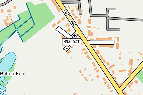 NR31 9QT map - OS OpenMap – Local (Ordnance Survey)
