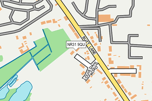 NR31 9QU map - OS OpenMap – Local (Ordnance Survey)