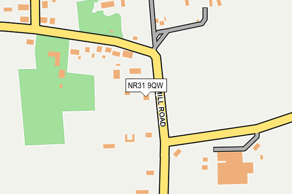 NR31 9QW map - OS OpenMap – Local (Ordnance Survey)