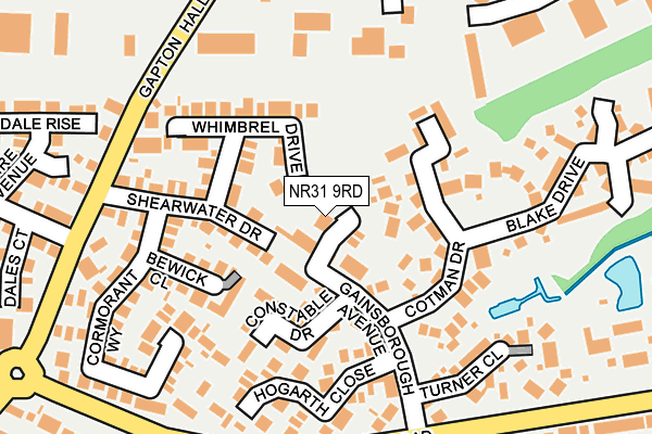 NR31 9RD map - OS OpenMap – Local (Ordnance Survey)