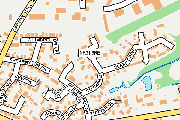 NR31 9RE map - OS OpenMap – Local (Ordnance Survey)