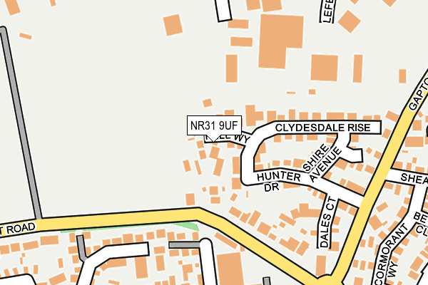 NR31 9UF map - OS OpenMap – Local (Ordnance Survey)