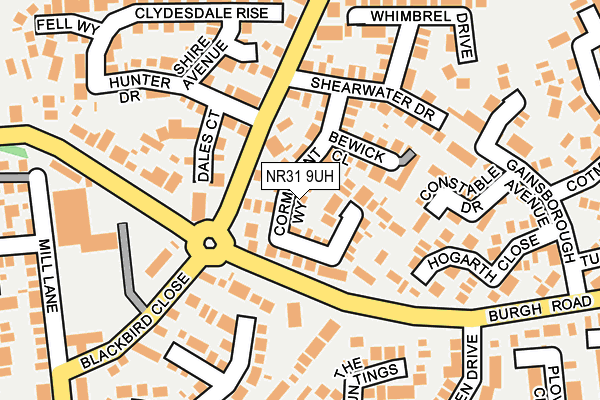 NR31 9UH map - OS OpenMap – Local (Ordnance Survey)