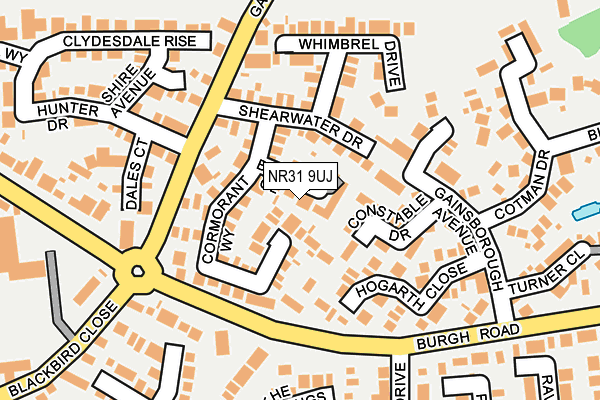 NR31 9UJ map - OS OpenMap – Local (Ordnance Survey)