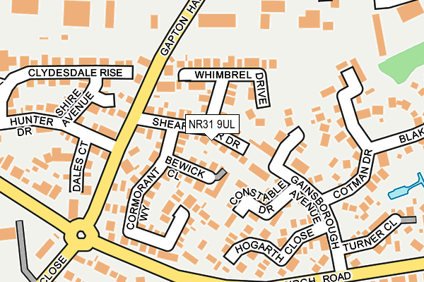 NR31 9UL map - OS OpenMap – Local (Ordnance Survey)