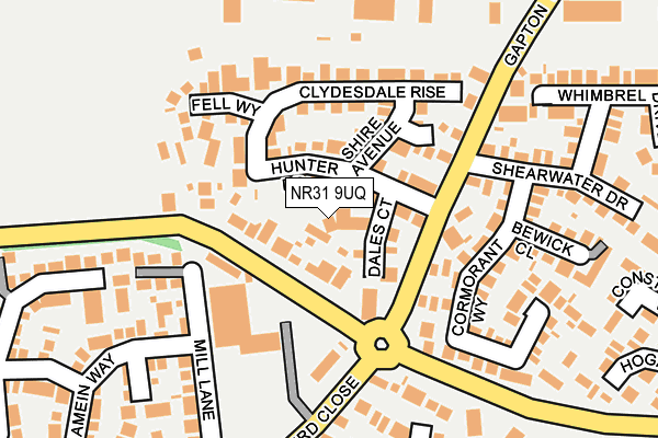 NR31 9UQ map - OS OpenMap – Local (Ordnance Survey)