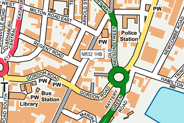NR32 1HB map - OS OpenMap – Local (Ordnance Survey)
