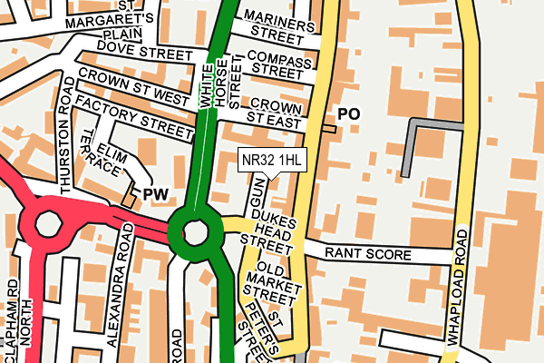 NR32 1HL map - OS OpenMap – Local (Ordnance Survey)